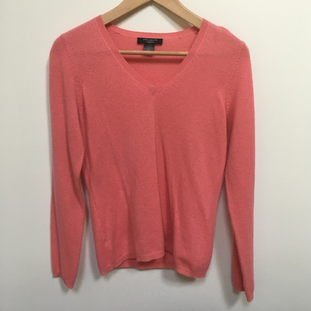 Ann Taylor Cashmere Pink Sweater